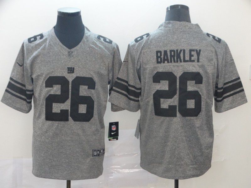 Men New York Giants #26 Barkley Gray Nike Vapor Untouchable Stitched Gridiron Limited NFL Jerseys->new york giants->NFL Jersey